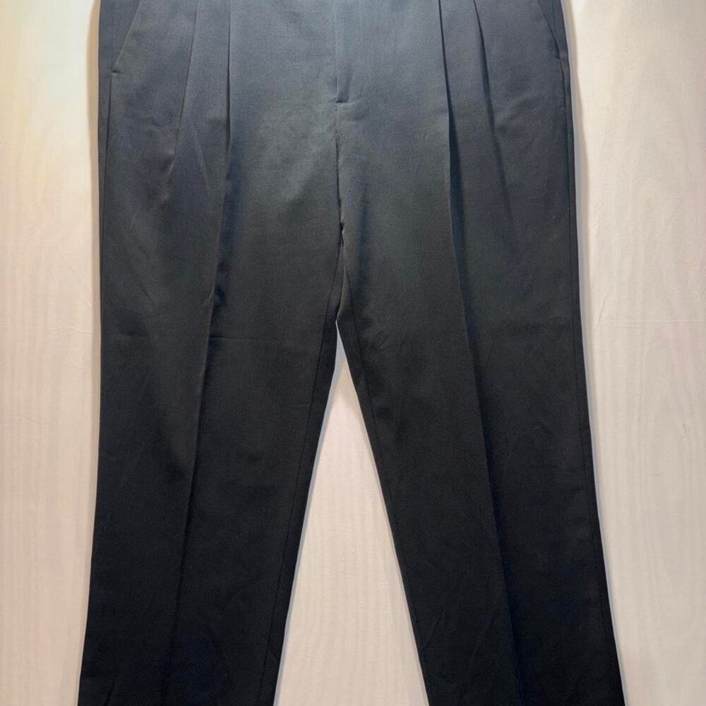 Perry Ellis Portfolio 100% Polyester Double Pleated & Cuffed Suit Pants sz 42x32
